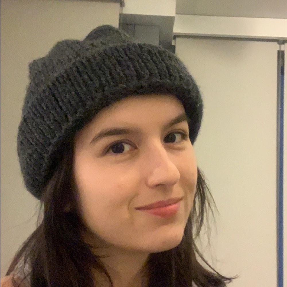 Charcoal wool beanie